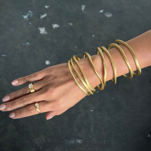 Le Duo Bangle Bracelets - Gold