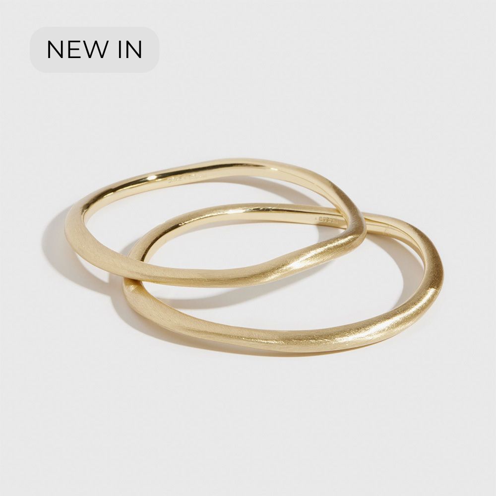 Le Duo Bangle Bracelets - Gold